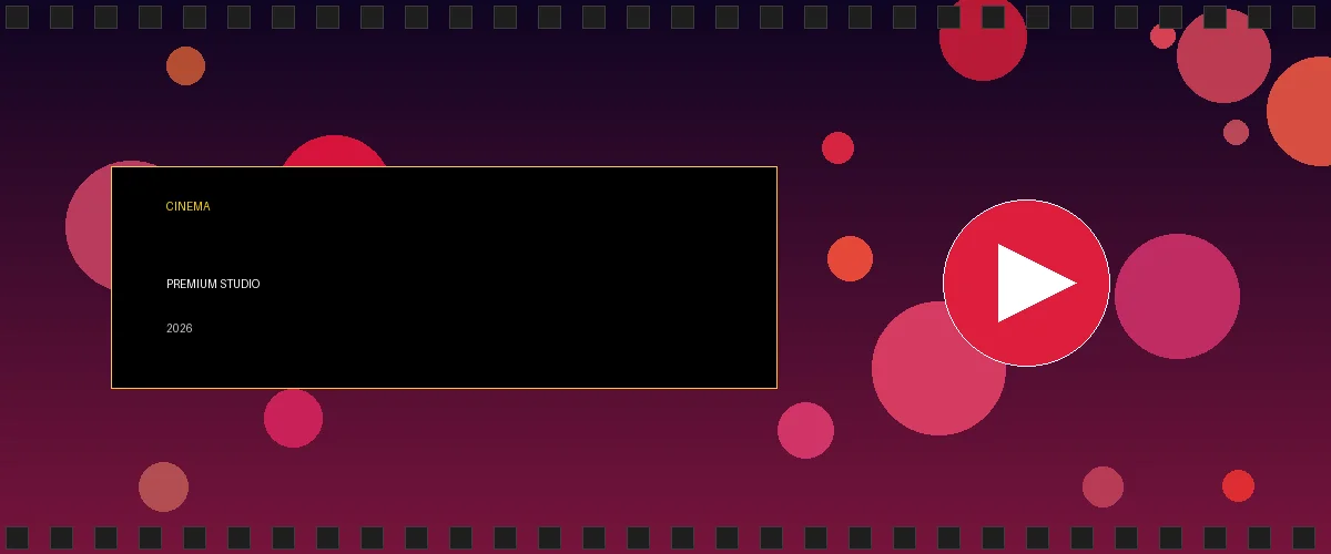 暗网影视传媒平台主视觉横幅展示专业影视制作场景